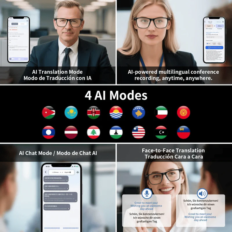 AI Interpretation Smart Glasses - Speak 160 Languages & AI Chat + 50% OFF - Image 6