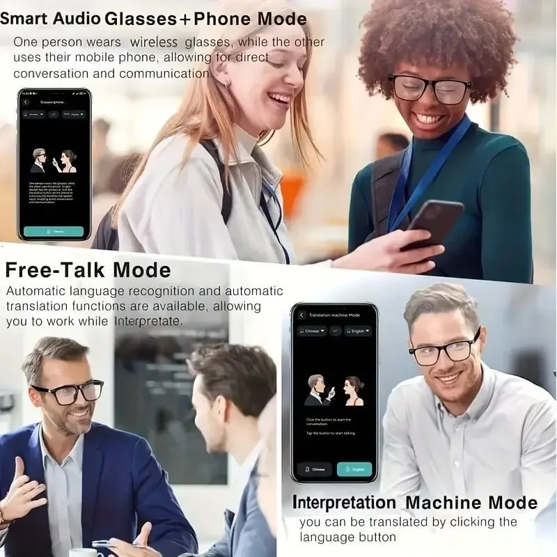 AI Interpretation Smart Glasses - Speak 160 Languages & AI Chat + 50% OFF - Image 7
