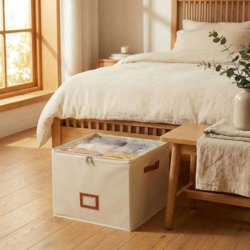 Alcove™ – Foldable Shoe Storage Box with Adjustable Dividers, Dustproof Lid & Handles | Holds 8-16 Pairs + 50% OFF - Image 2