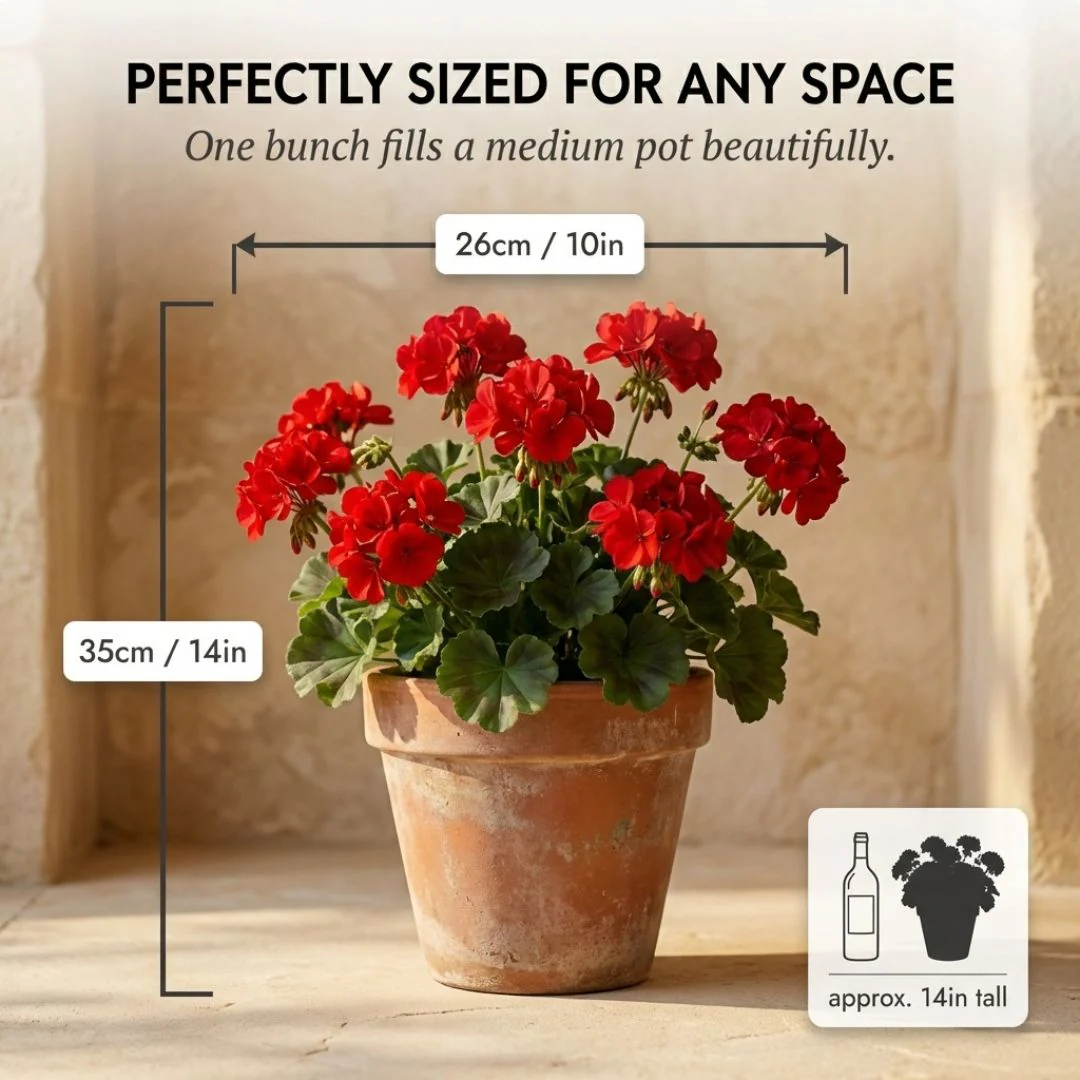 Arbora™ – UV Resistant Silk Artificial Geranium Flowers for Outdoor & Indoor Decor + 50% OFF - Image 4