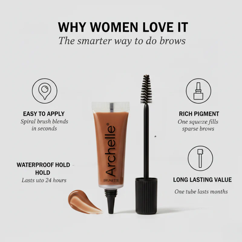 Archelle™ – Waterproof Long-Lasting Eyebrow Gel Tint with Brush + 1+1 FREE - Image 2