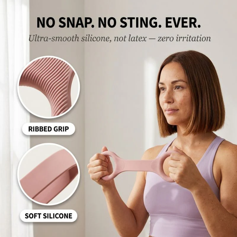 Arcova™ – Silicone Figure 8 Resistance Band for Women, Chest & Arm Toner + 1+1 FREE - Image 4
