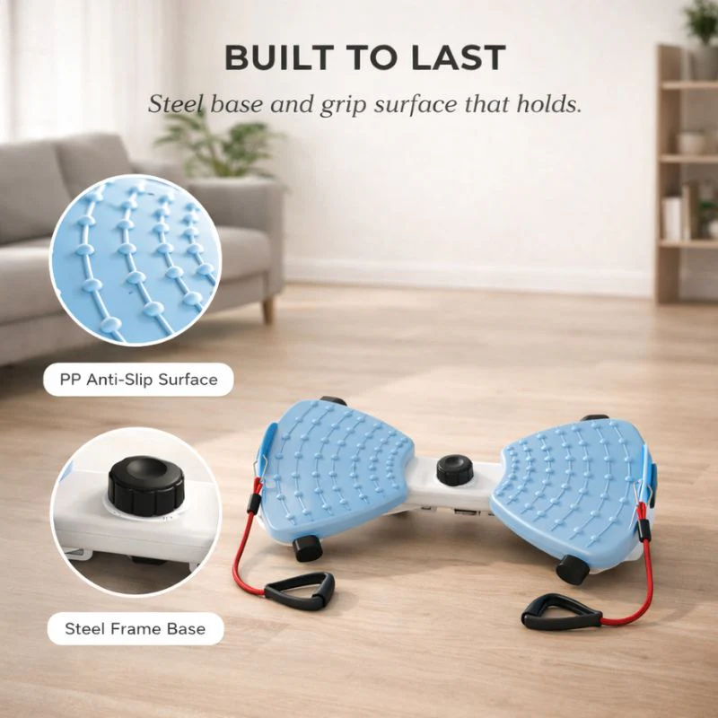 Axiform™ – Dual-Action Twist & Step Cardio Board with Resistance Bands + 50% OFF - Image 4