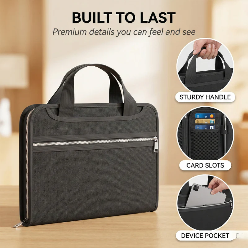Bastion™ – Fireproof Waterproof Accordion File Organizer with Lock & Handle + 50 % OFF - Image 4