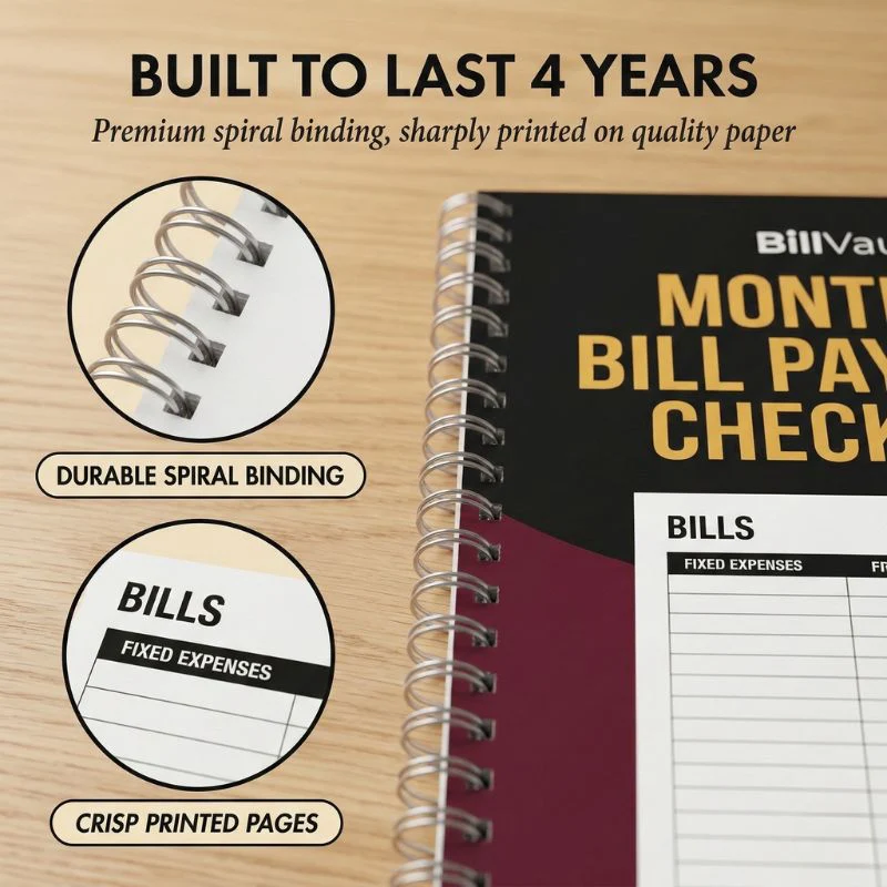 BillVault™ – 48-Month Bill Payment Tracker & Monthly Budget Organizer + 50% OFF - Image 5