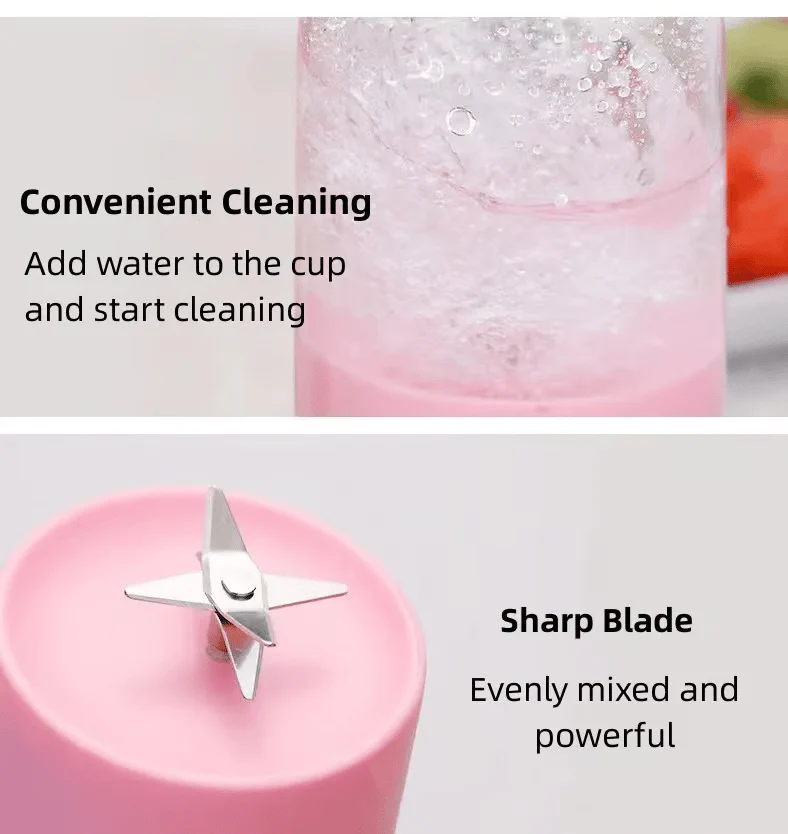 BlendMate Portable Blender - 2-in-1 Smoothie Maker & Bottle Fresh Drinks On-the-Go - 50% OFF - Image 3