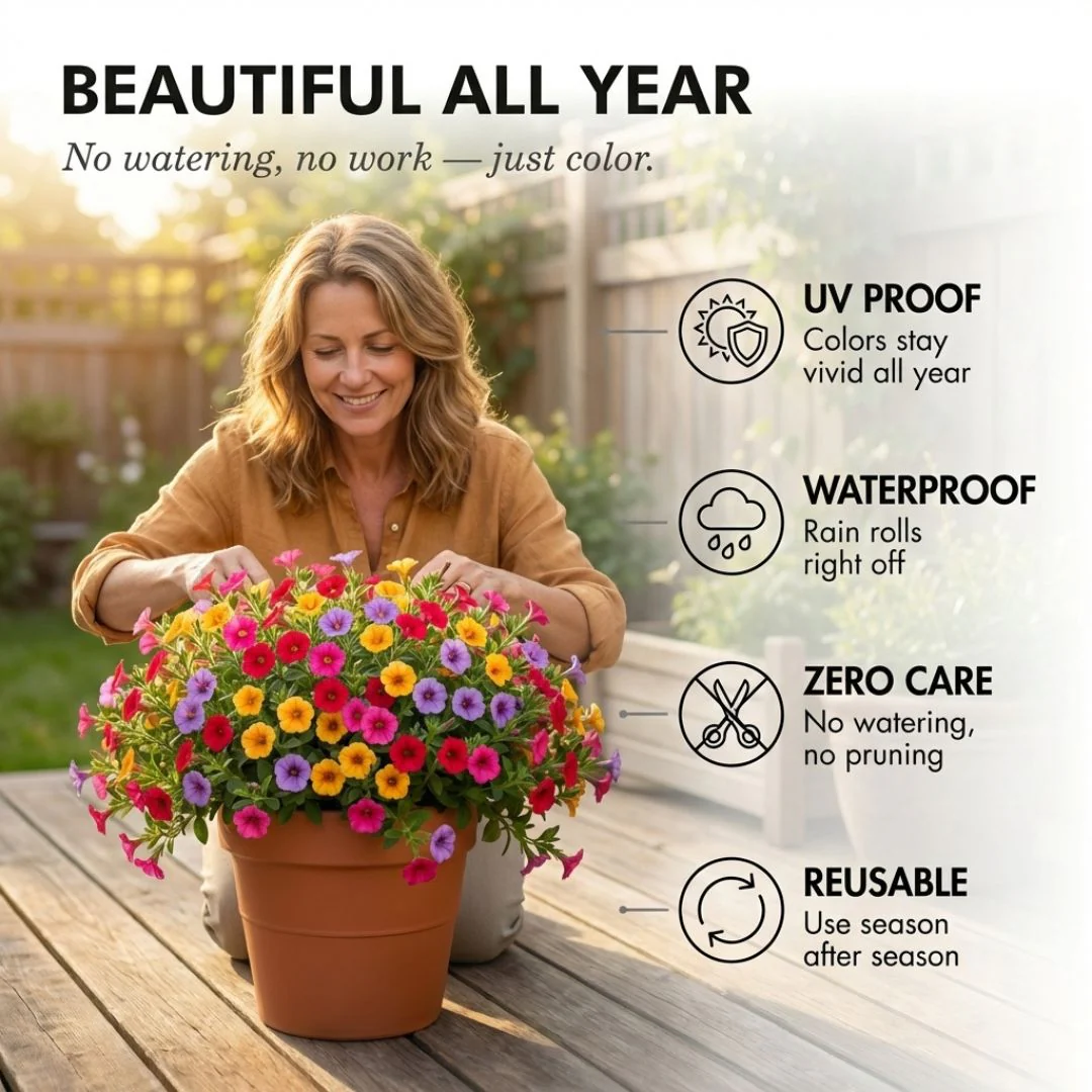 Bloomcroft™ – UV Resistant, No-Fade Colorful Artificial Outdoor Flowers + 50% OFF - Image 3