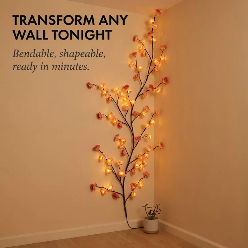 Bloomdusk™ – Bendable Cherry Blossom Vine LED Wall Light + 50% OFF - Image 3