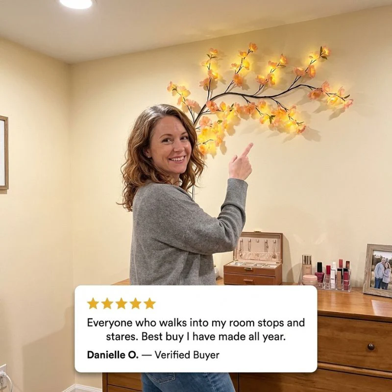 Bloomdusk™ – Bendable Cherry Blossom Vine LED Wall Light + 50% OFF - Image 5
