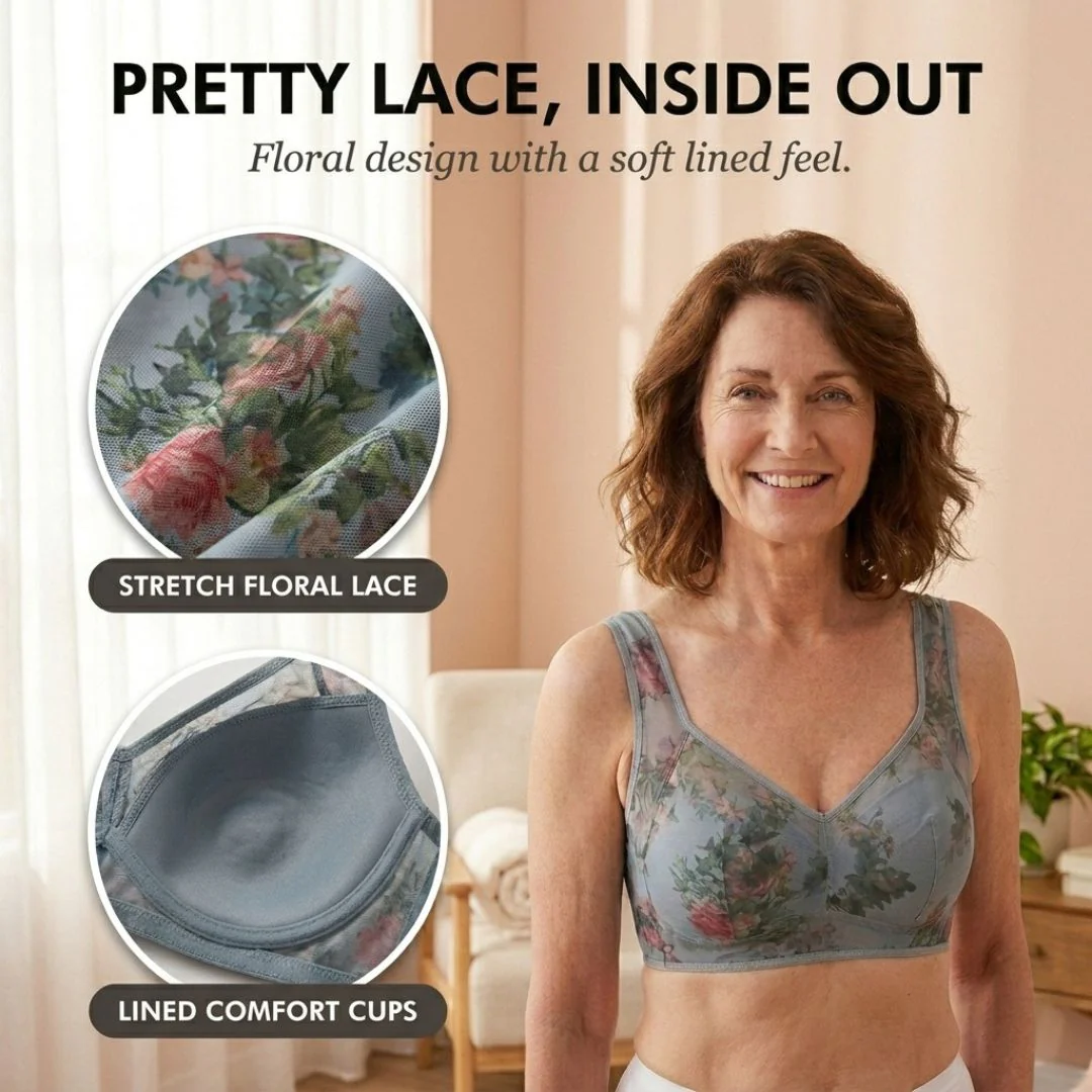 Bloomere™ – Wire-Free Lace Comfort Bra with Buttonless Pull-On Design + 50% OFF - Image 5
