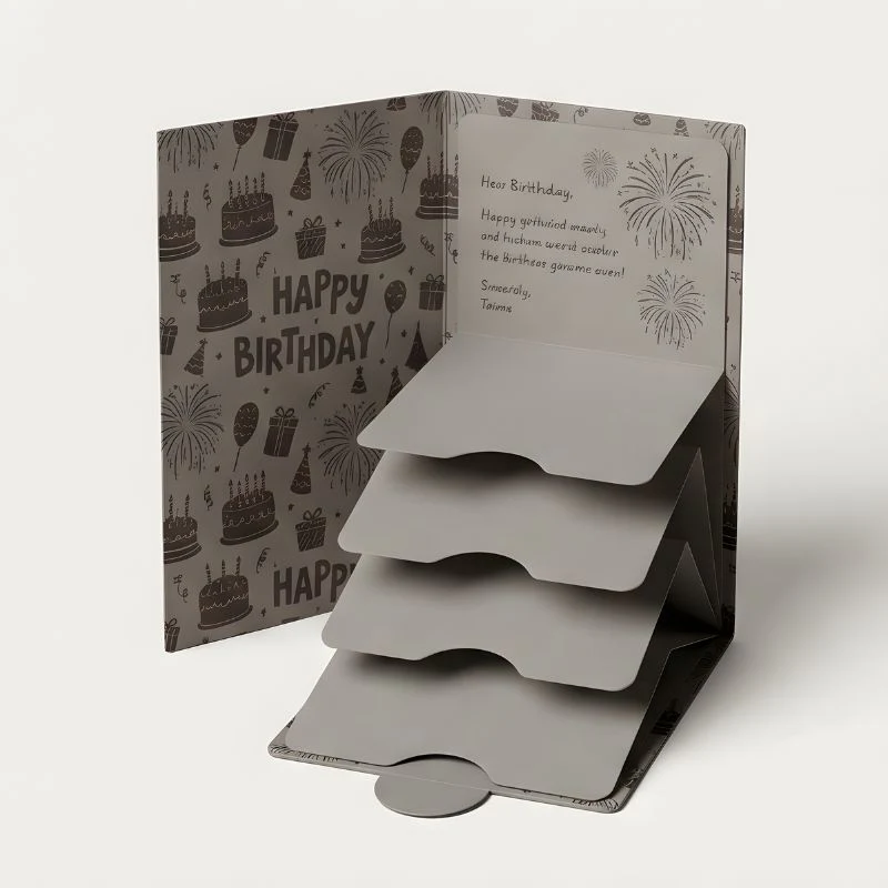 Bloomfold™ – Personalized Waterfall Birthday Gift Card Booklet, 4 Slots, Group Gift Ready + 1+ 2 FREE - Image 8
