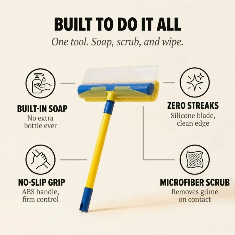 Clarepane™ – 3-in-1 Streak-Free Window Squeegee & Cleaning Set + 50% OFF - Image 4