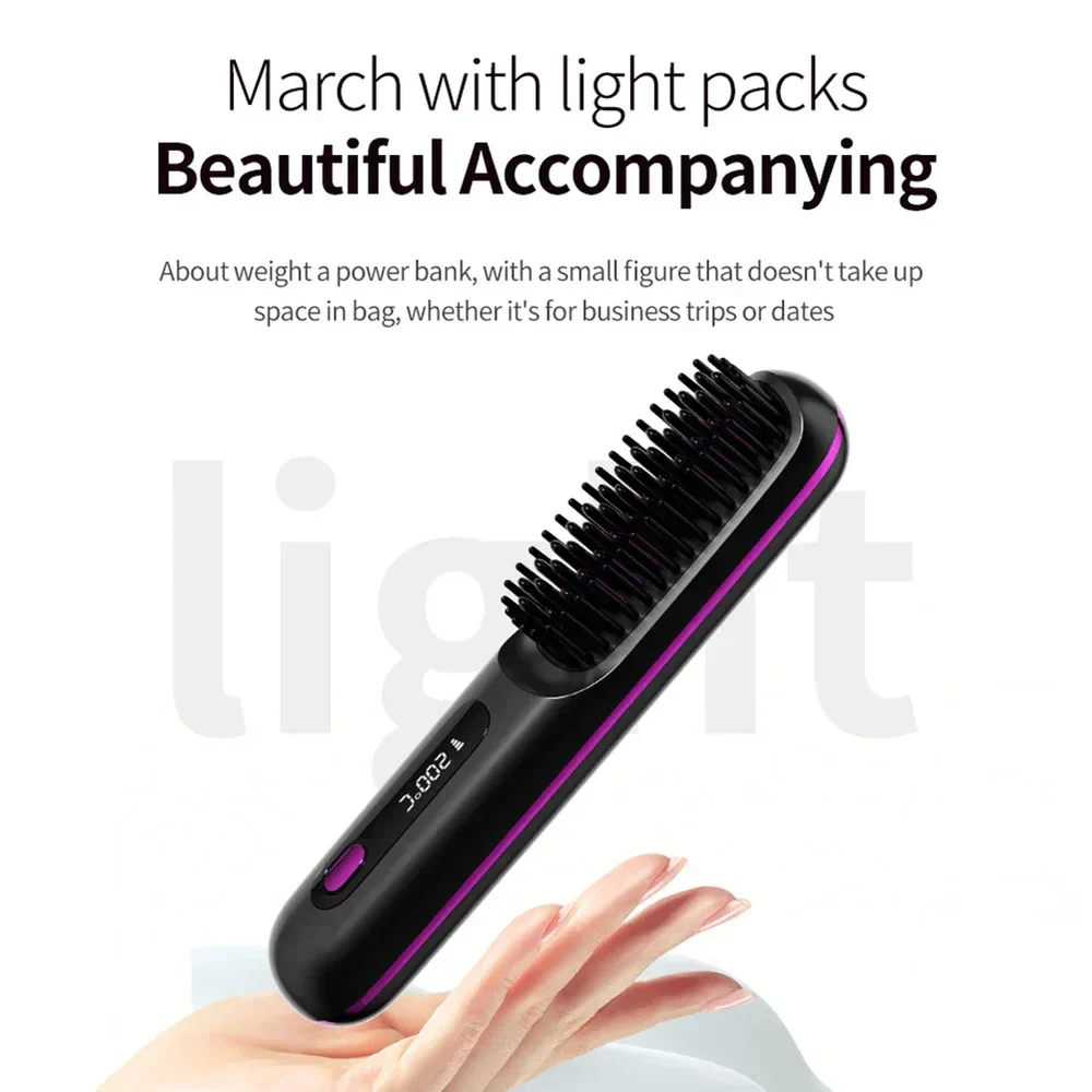 Cordless Hair Straightening Brush – Perfect Hair Anytime, Anywhere! - 60% OFF - Image 3