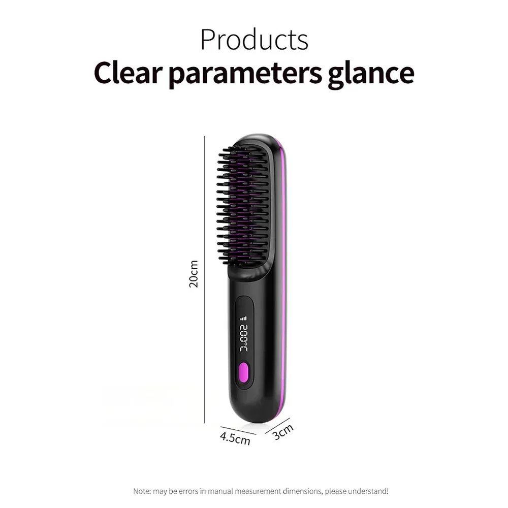 Cordless Hair Straightening Brush – Perfect Hair Anytime, Anywhere! - 60% OFF - Image 4