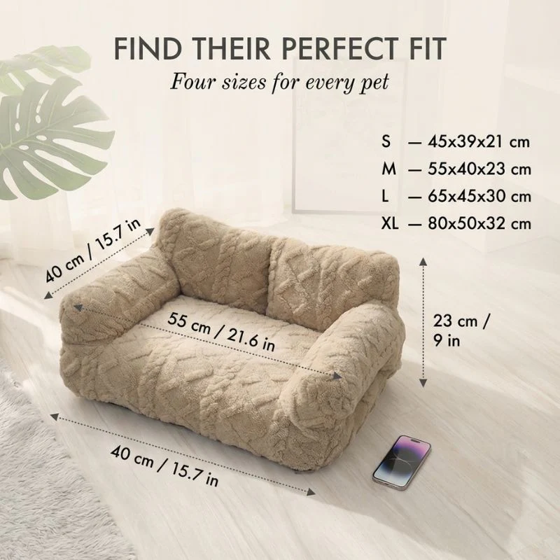 Cosset™ – Plush Raised-Edge Orthopedic Pet Sofa with Washable Cover + 50% OFF - Image 5