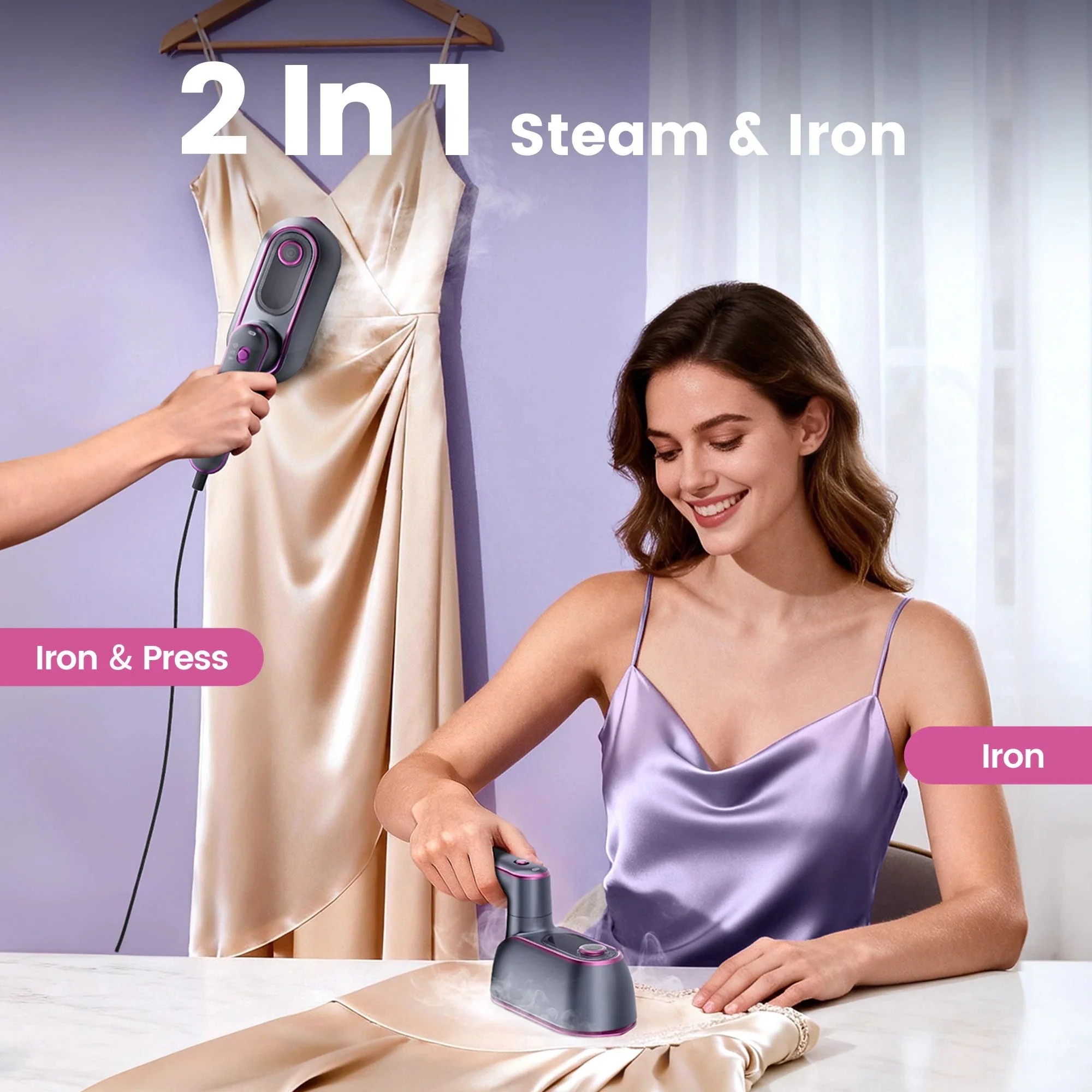 Crisply™ – 2-in-1 Portable Steam Iron with Ceramic Plate + 50% OFF - Image 4