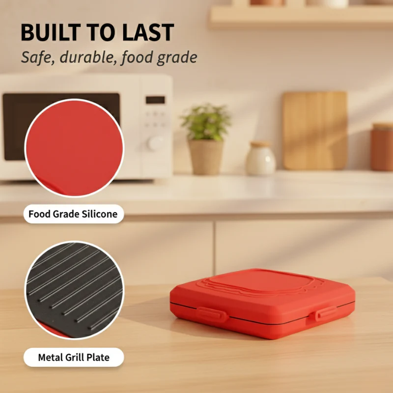 Crispwell™ – Microwave Grill & Sandwich Maker for Crispy Paninis in Minutes + 50% OFF - Image 5