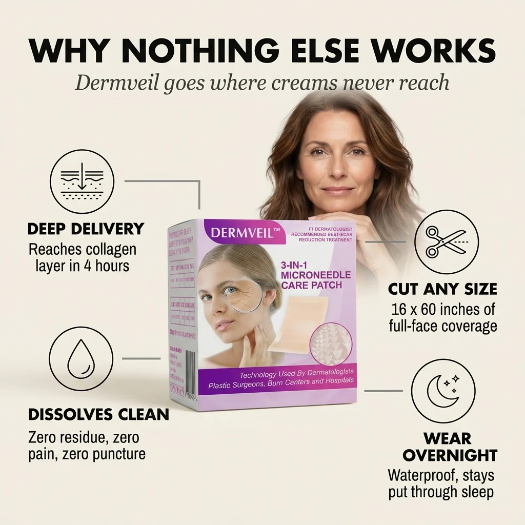 Dermveil™ – Bio-Dissolving Microneedle Anti-Aging Face Patch Roll + 1+1 FREE - Image 2