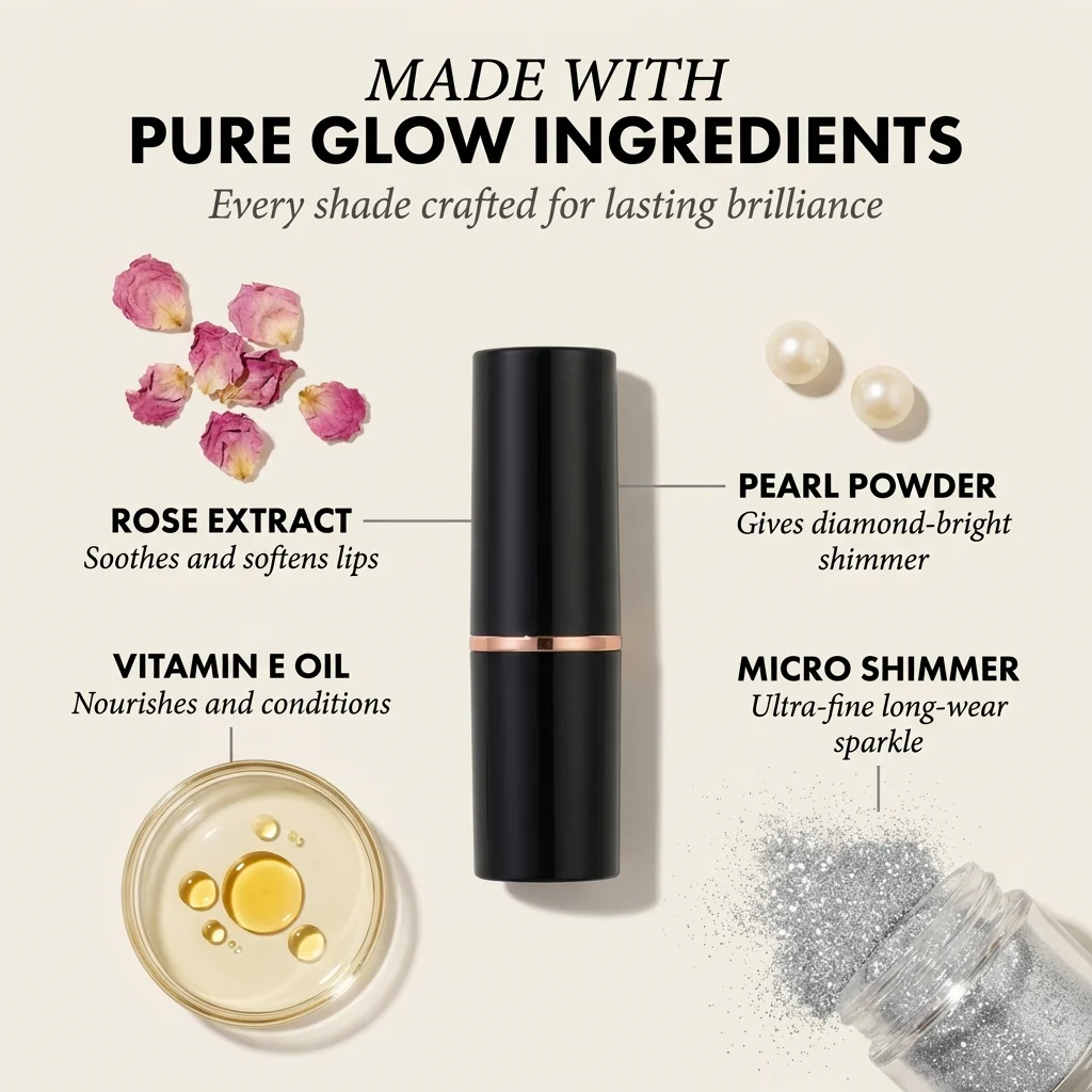 1 + 1 Free - Diamond Lips: Dazzling Glitter, Lasting Confidence - Image 3
