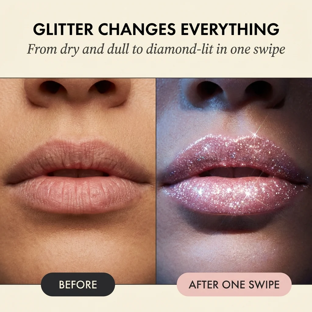 1 + 1 Free - Diamond Lips: Dazzling Glitter, Lasting Confidence - Image 4
