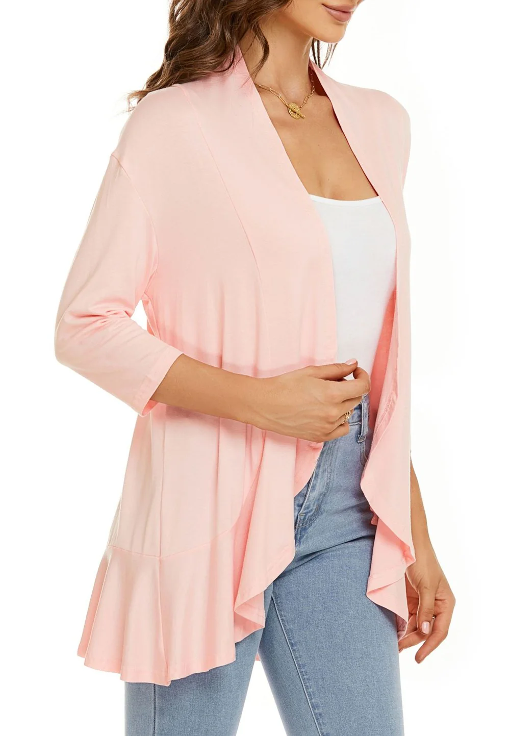 Drapelle™ – Lightweight Draped Open-Front Ruffle Cardigan + 50% OFF - Image 13