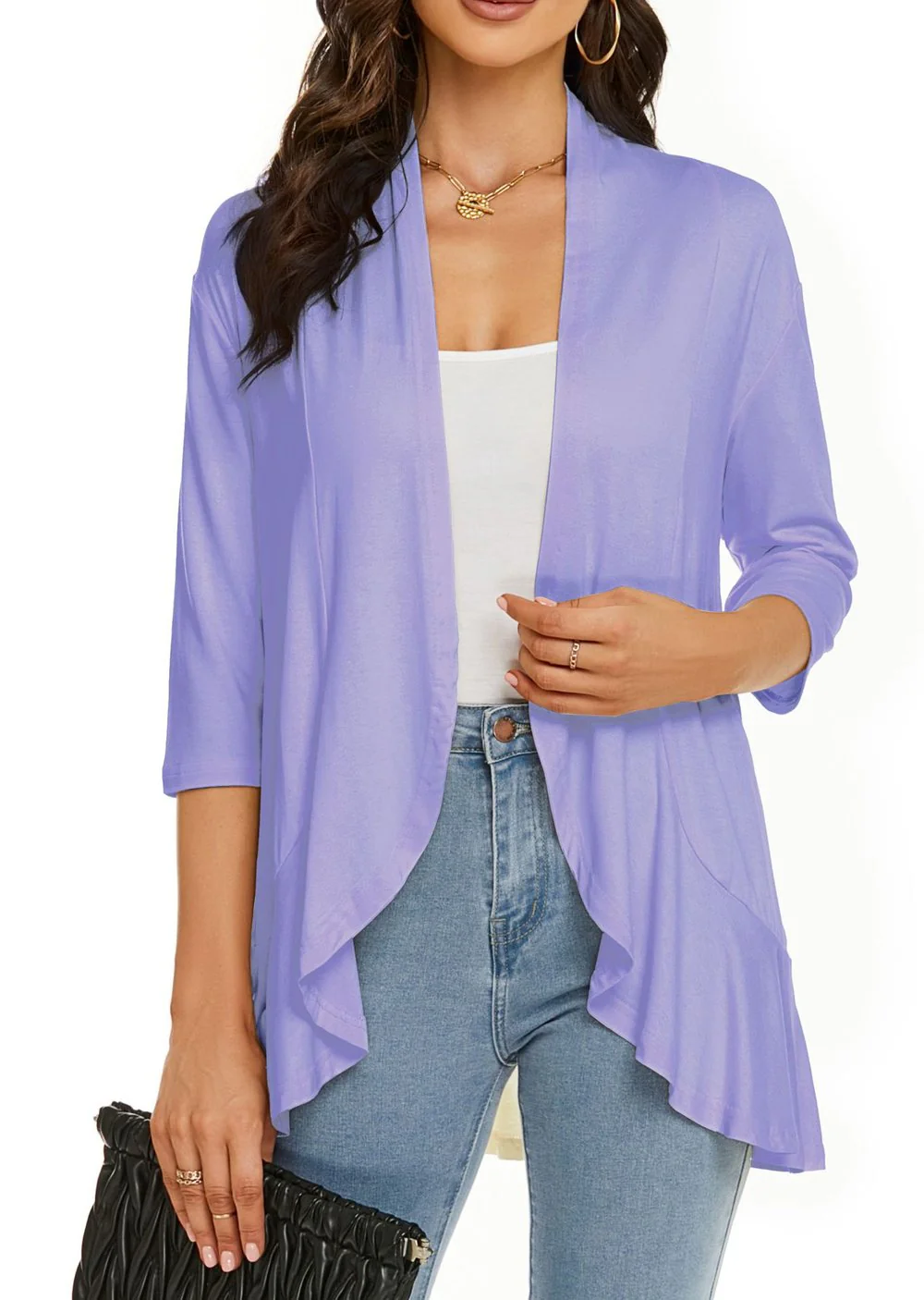 Drapelle™ – Lightweight Draped Open-Front Ruffle Cardigan + 50% OFF - Image 15
