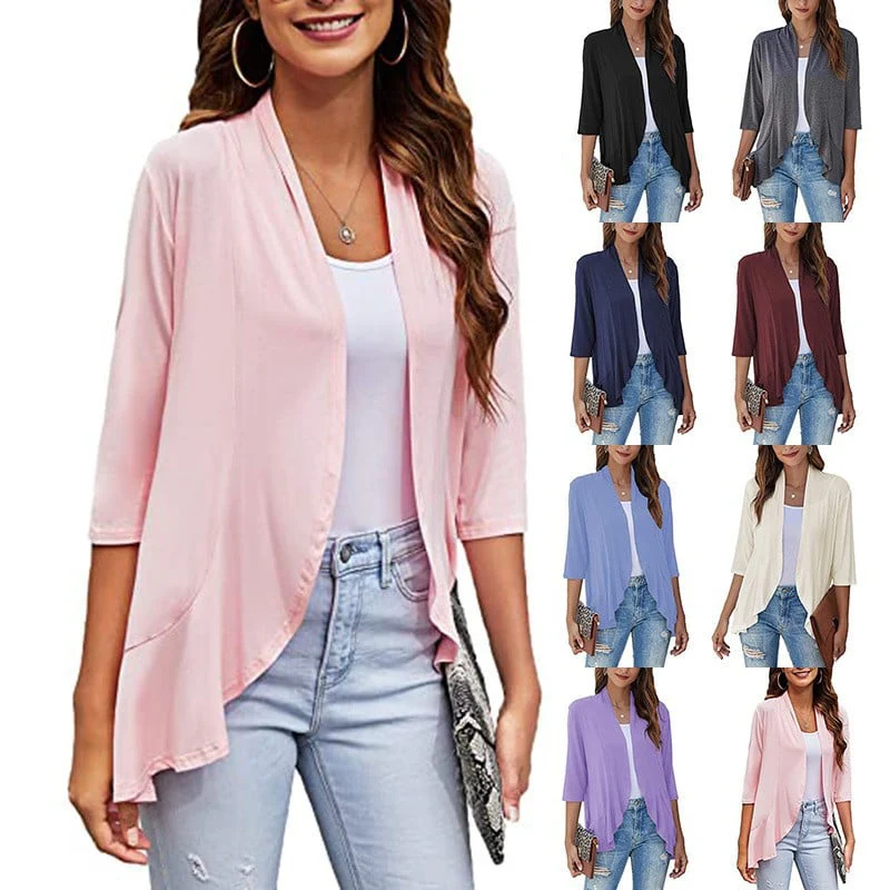 Drapelle™ – Lightweight Draped Open-Front Ruffle Cardigan + 50% OFF - Image 2