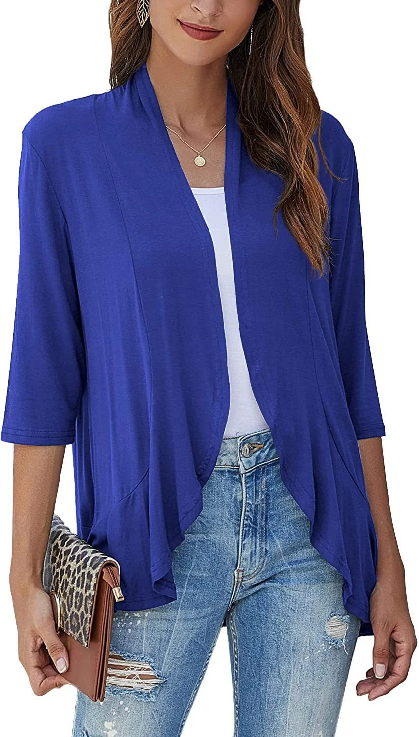 Drapelle™ – Lightweight Draped Open-Front Ruffle Cardigan + 50% OFF - Image 4