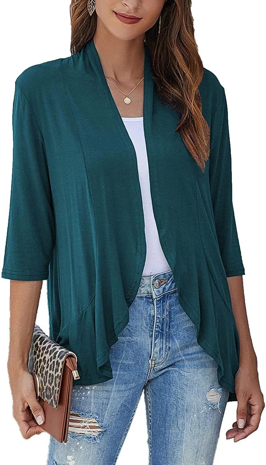 Drapelle™ – Lightweight Draped Open-Front Ruffle Cardigan + 50% OFF - Image 5