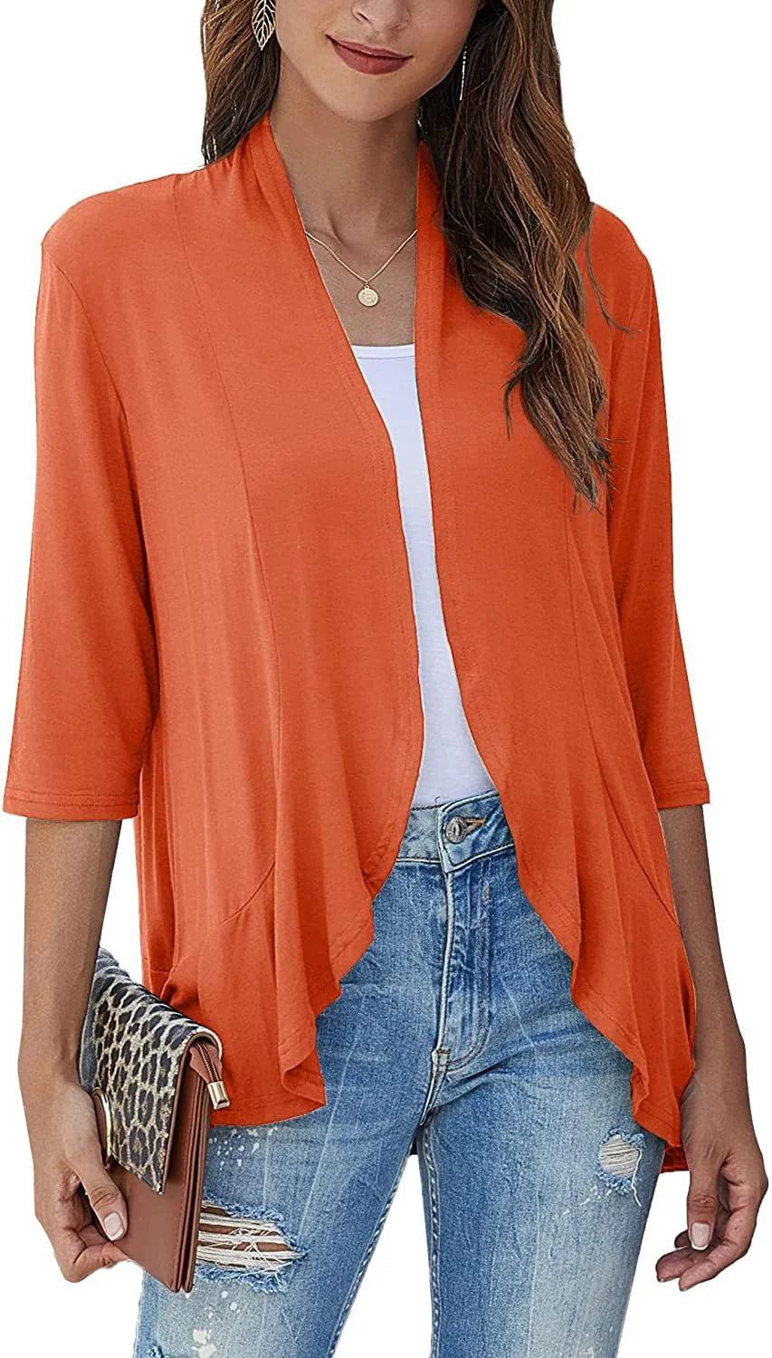 Drapelle™ – Lightweight Draped Open-Front Ruffle Cardigan + 50% OFF - Image 9