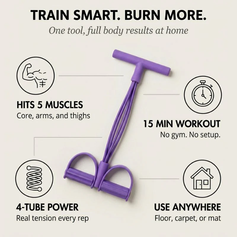 Drawlean™ – 4-Tube Core & Full Body Resistance Trainer + 50% OFF - Image 4