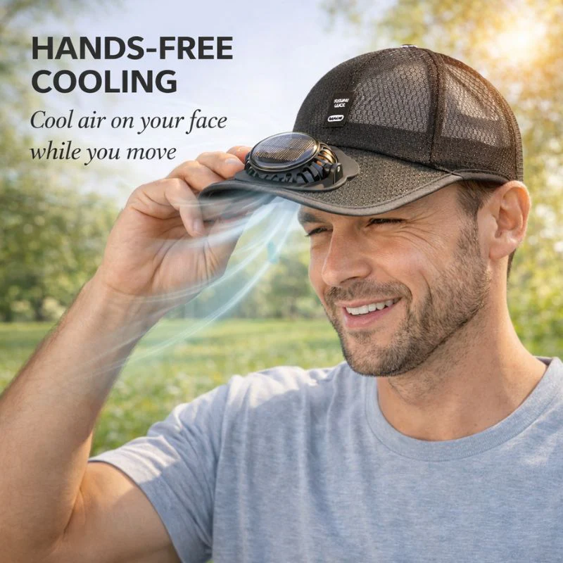 Driftcap™ – Solar Fan Hat with UV Protection & Breathable Mesh + 50% OFF - Image 2