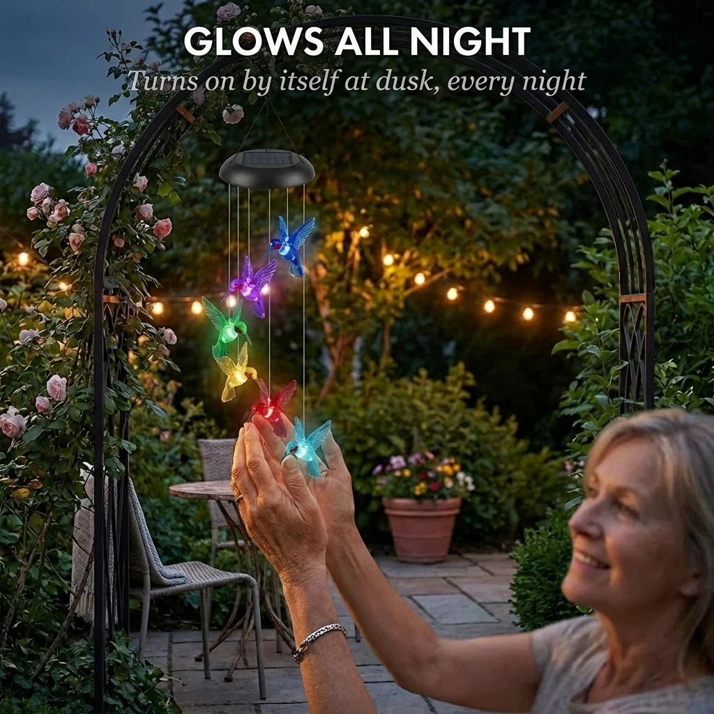 Duskcroft™ – Solar Hummingbird Color-Changing LED Garden Light + 50% OFF - Image 3