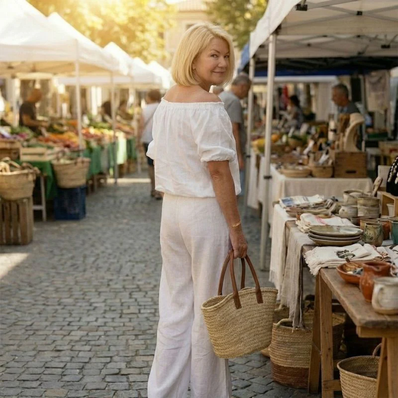Easewick™ – Convertible Drawstring Top & Wide-Leg Pants 2-Piece Set + 50% OFF - Image 3