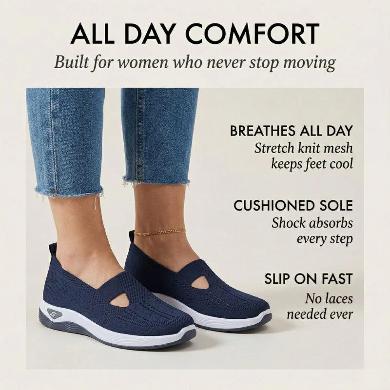 Easolen™ – Breathable Knit Slip-On Comfort Walking Shoes for Women + 50% OFF - Image 4