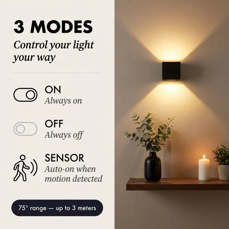 Ember™ – Rechargeable Wireless Wall Lamp with Motion Sensor + 50% OFF - Image 4