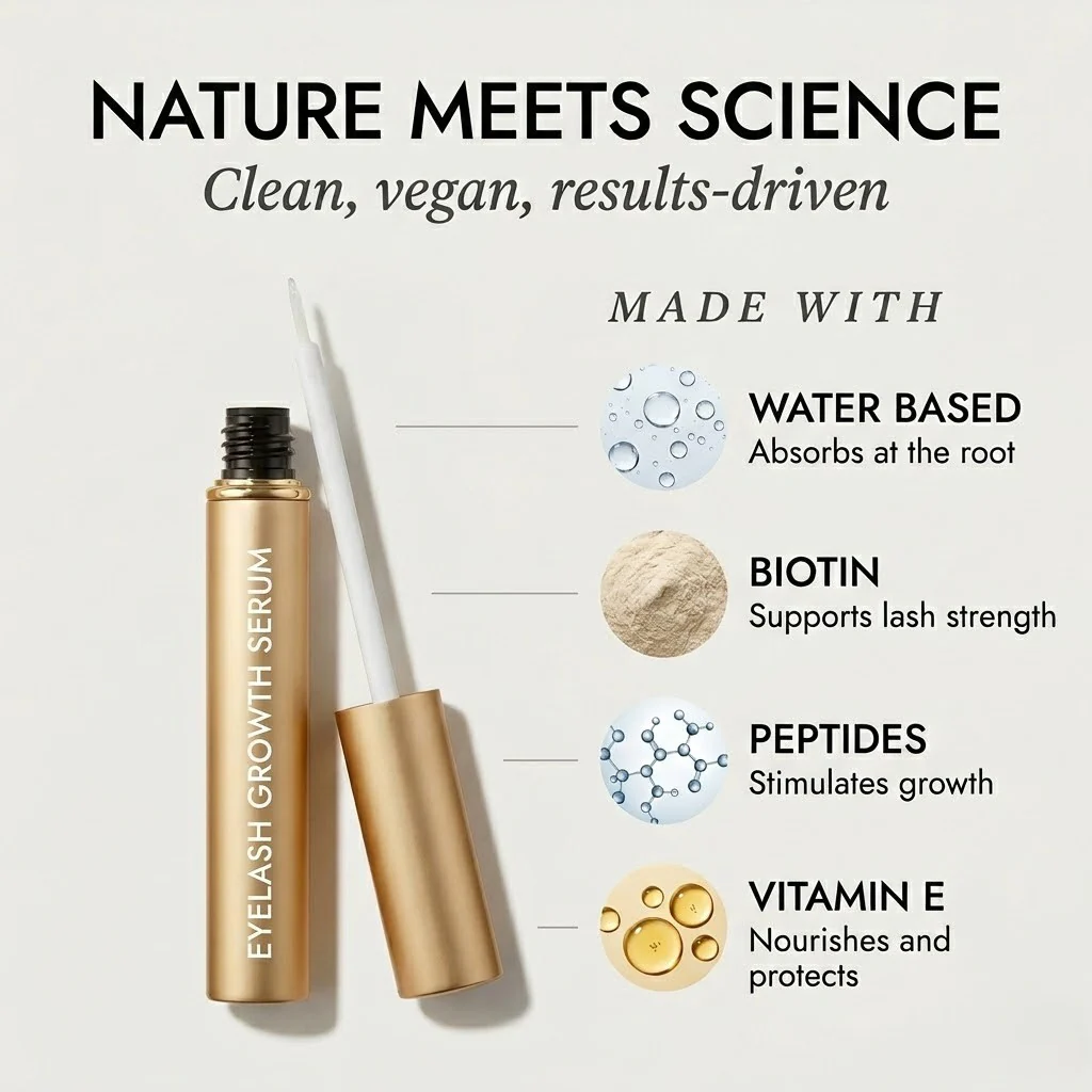 Eyelash Growth Serum - Natural Formula – 1+1 FREE 1 - Image 4