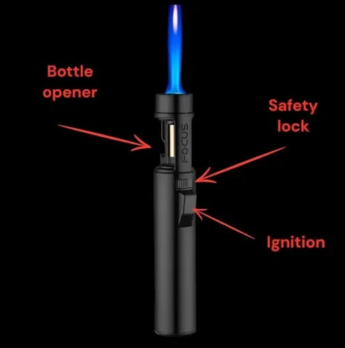 Flintwick™ – 1300°C Windproof Refillable Jet Torch Lighter + 50% OFF - Image 6