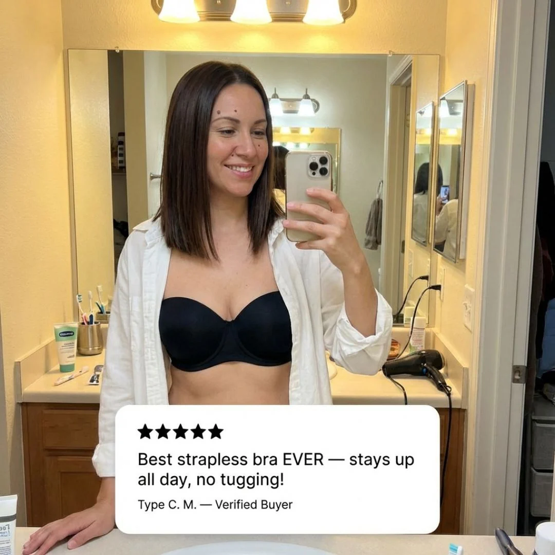 Formelle™ – Strapless Underwire Balconette Bra | Mesh Cup, All-Day Hold + 50% OFF - Image 6