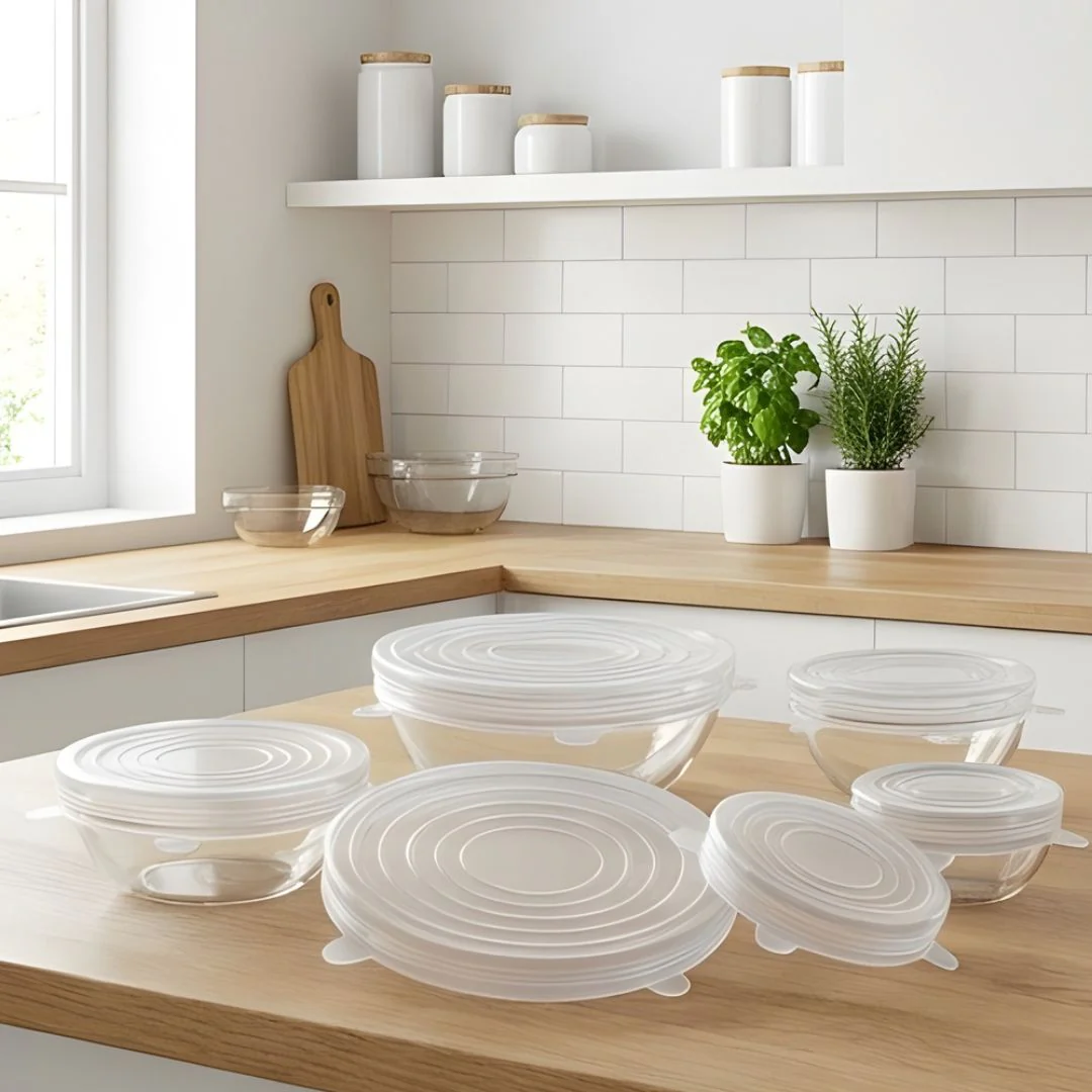 FreshLock™ – Airtight Stretch Silicone Food Cover Lids Set (6 Sizes, BPA-Free) + 50% OFF - Image 6