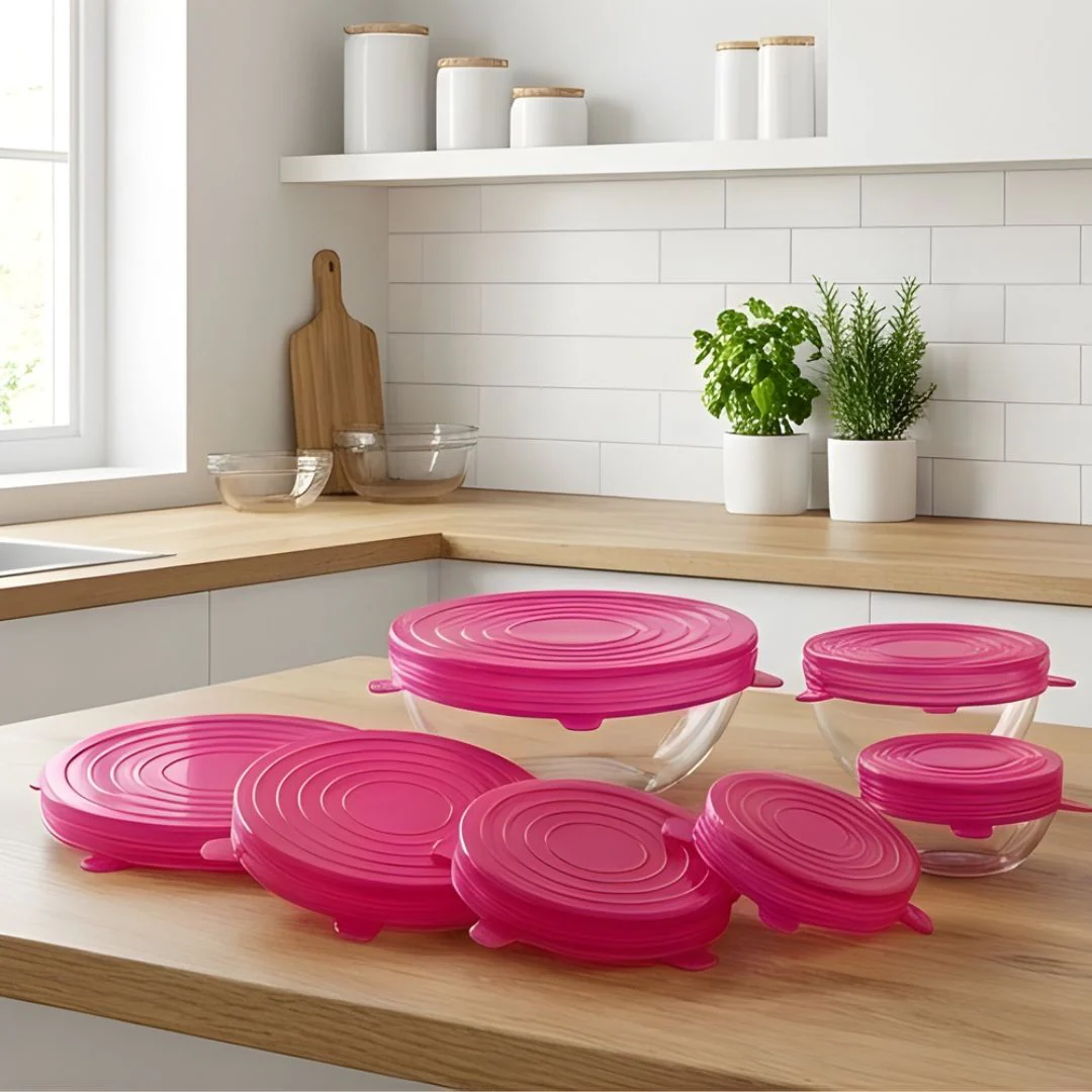 FreshLock™ – Airtight Stretch Silicone Food Cover Lids Set (6 Sizes, BPA-Free) + 50% OFF - Image 7