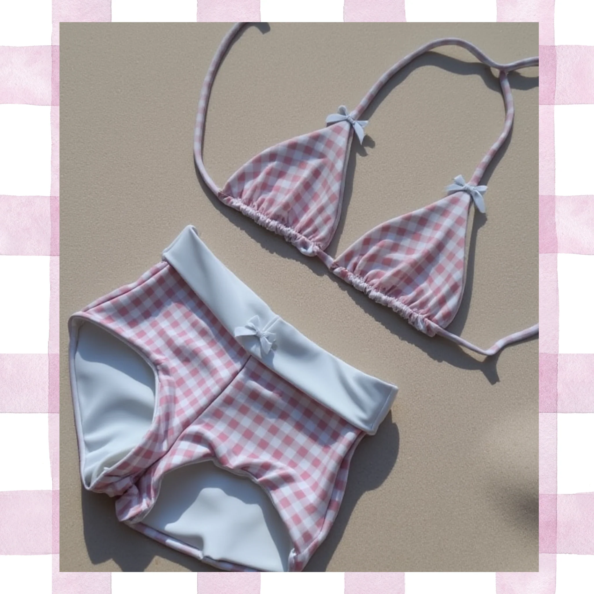 SunnyCharm 2-Piece Bikini Set – Vintage Flair Meets Everyday Comfort - 50% OFF - Image 4