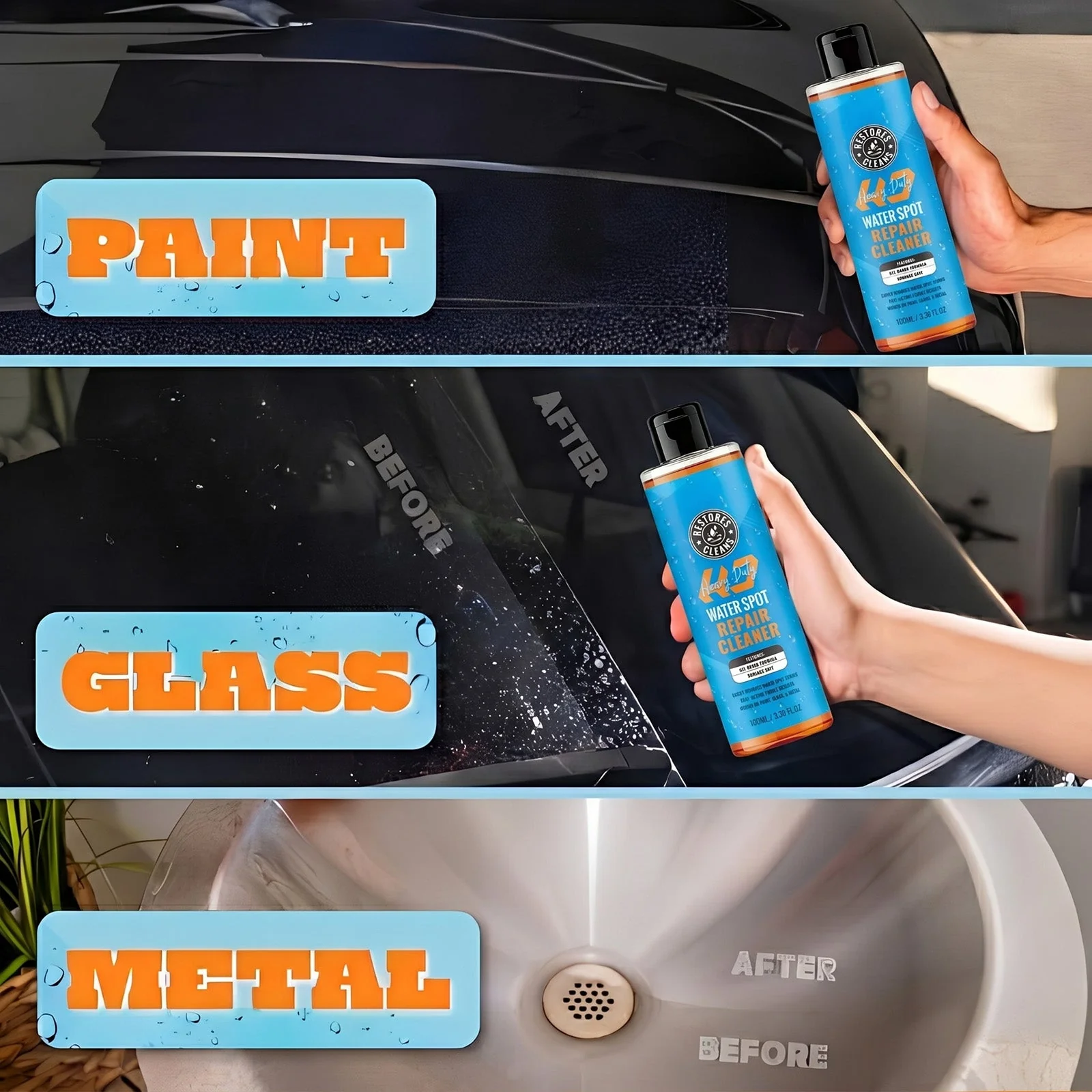 Glintforge™ – Heavy-Duty Gel Water Spot Remover for Cars, Glass & Metal + 50% OFF - Image 3