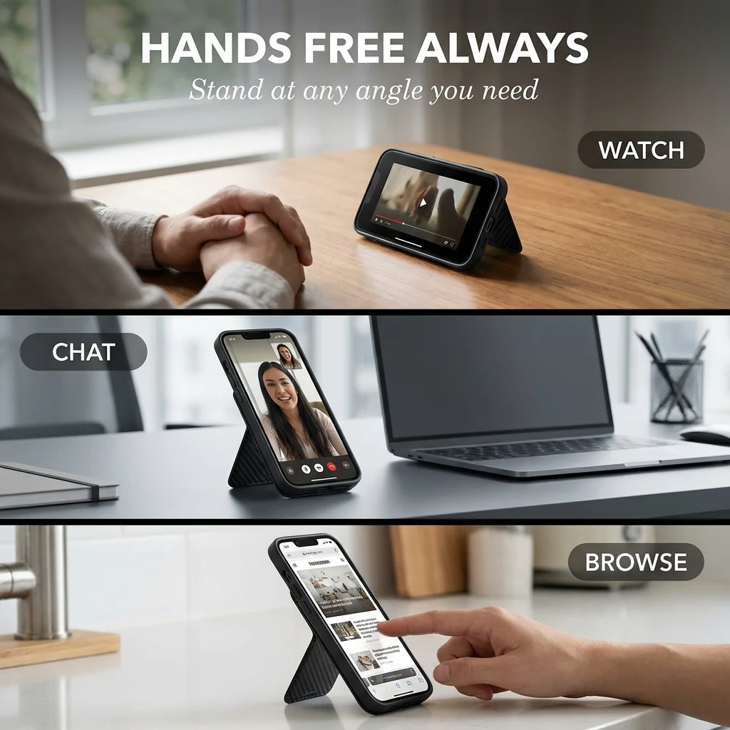 Griplok™ – 3-in-1 Magnetic Wallet Stand with Anti-Degaussing Card Protection + 50% OFF - Image 3