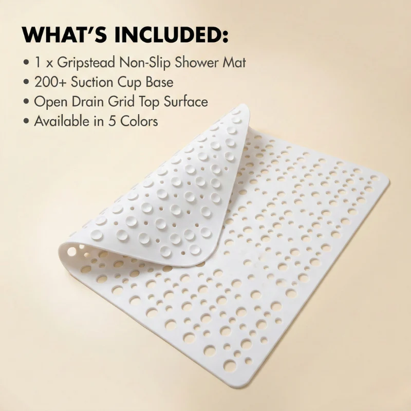 Gripstead™ – Non-Slip Shower Safety Mat with Suction Cups & Fast-Drain Design + 50% OFF - Image 6