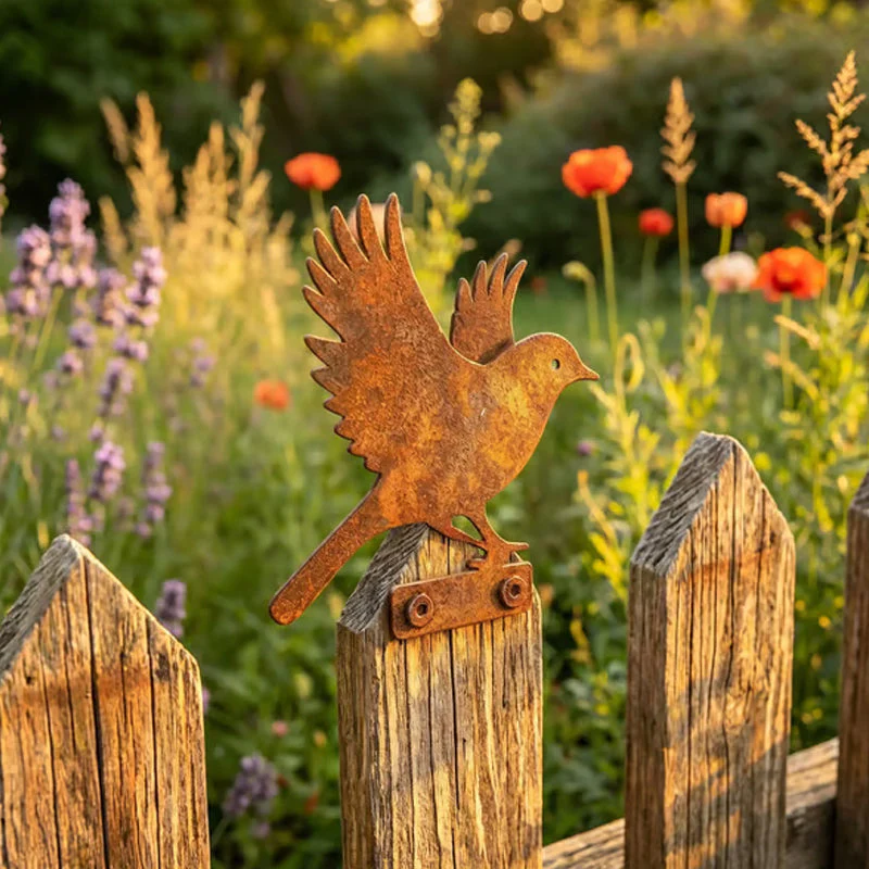 Hawthorne™ – Weathered Corten Steel Bird Silhouettes – Set of 5 Garden Decor + 50% OFF - Image 17
