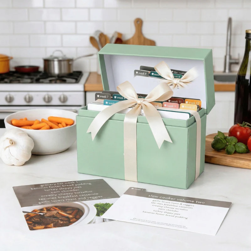 Hearthwell™ – 12-Week Slow Cooker Meal Planning Kit with 103 Photo Recipe Cards & Reusable Grocery Lists + 50% OFF - Image 2
