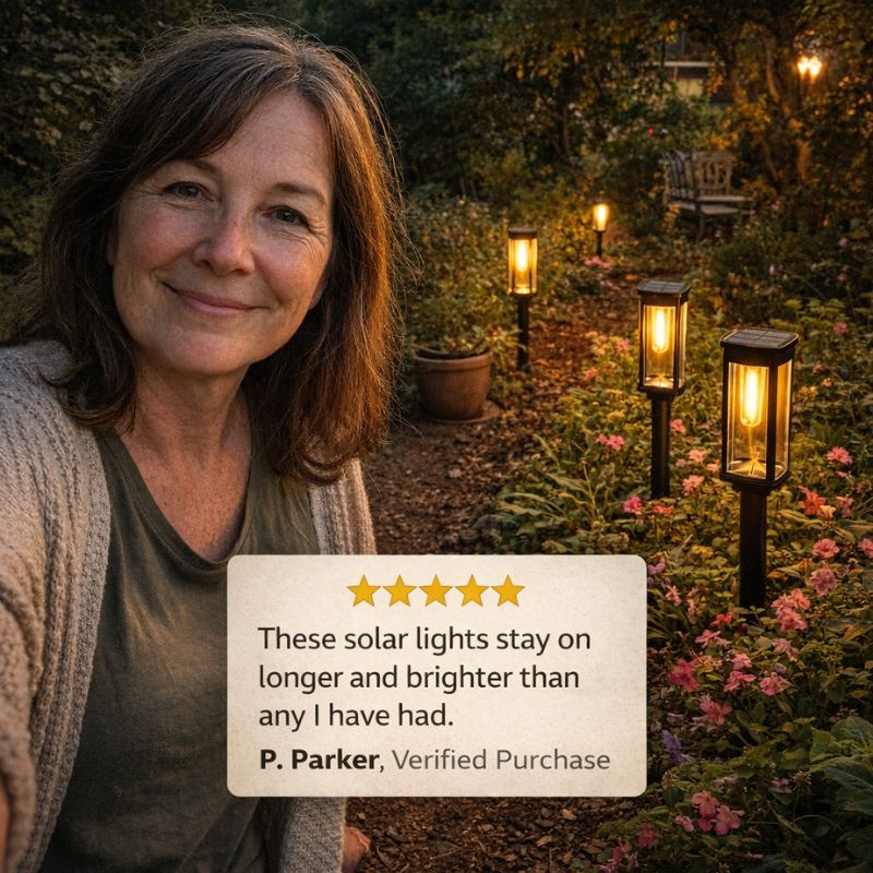 Hearthwick™ – Retro Solar Pathway Lights, 12-14Hr Glow, IP65 Waterproof, 8-Pack + 50% OFF - Image 7
