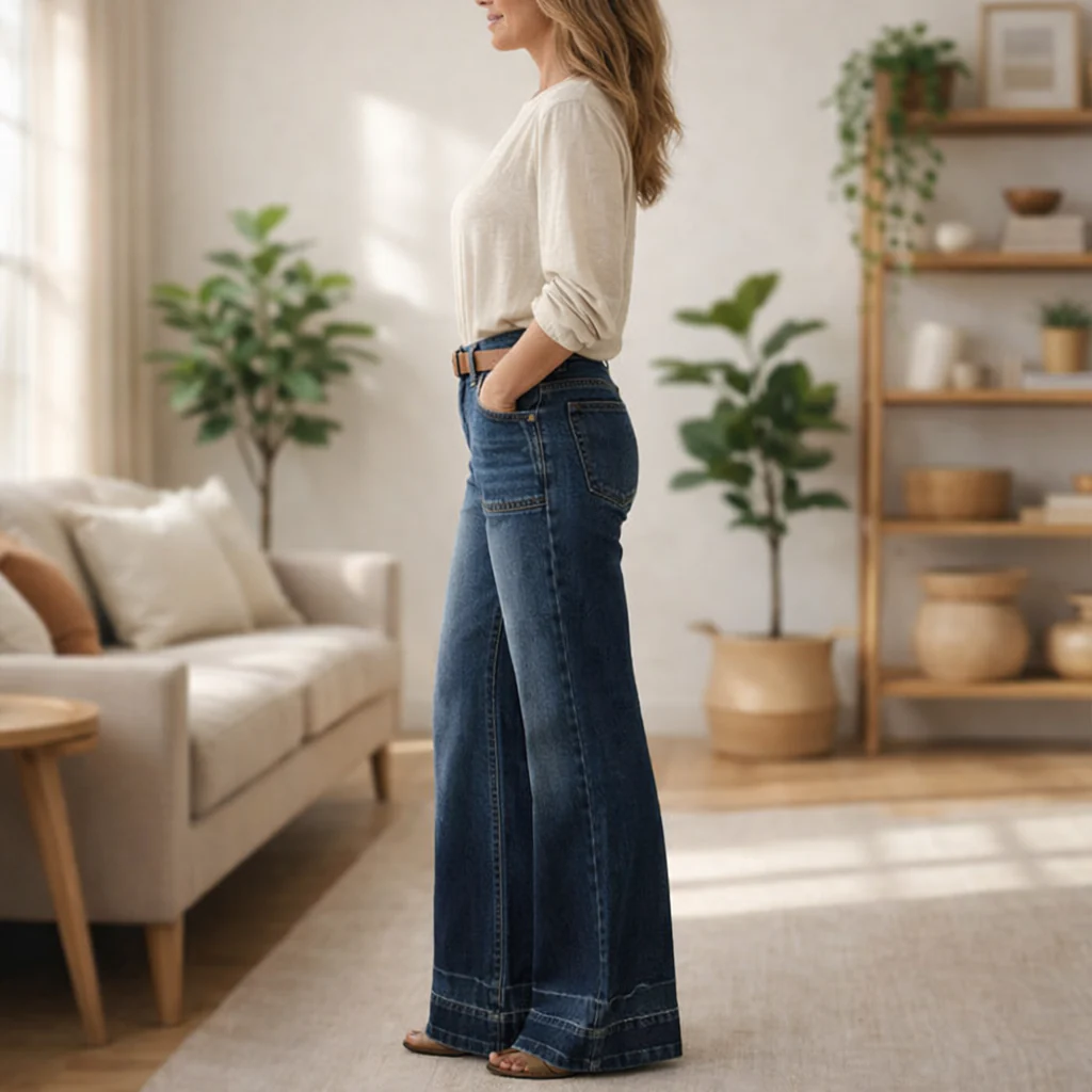 Hemworth™ – Vintage Stretch Flare Jeans for Women - 50% OFF - Image 2