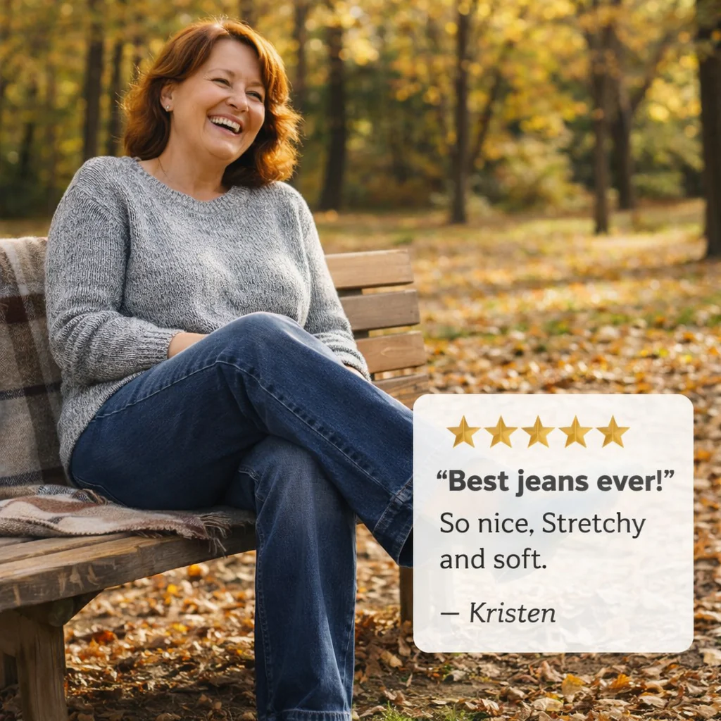 Hemworth™ – Vintage Stretch Flare Jeans for Women - 50% OFF - Image 5